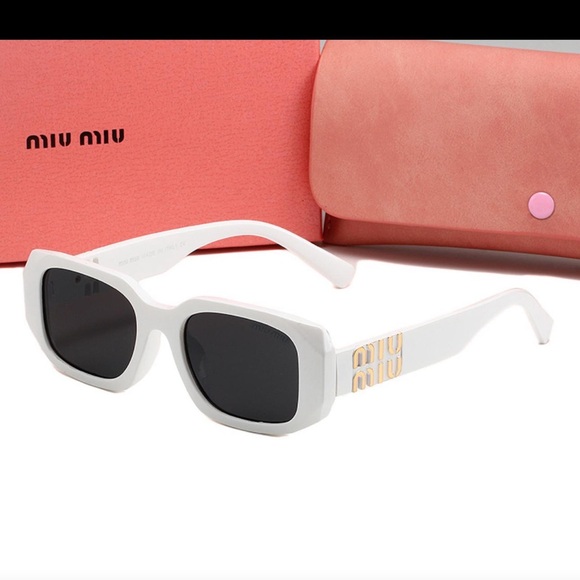 Miu Miu Accessories - Miu Miu White Sunglasses